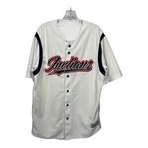 Vintage True Fan Cleveland Guardians Jersey Mens L MLB Baseball Guardians Sewn